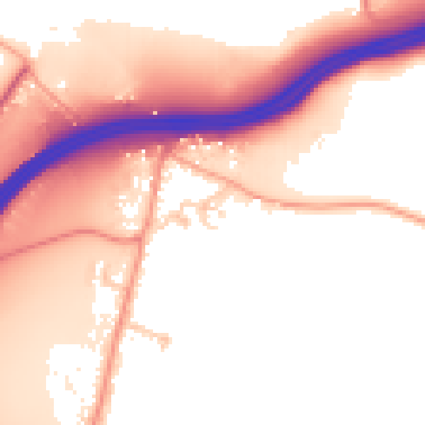 Daytime road noise heatmap for ME14 3LA