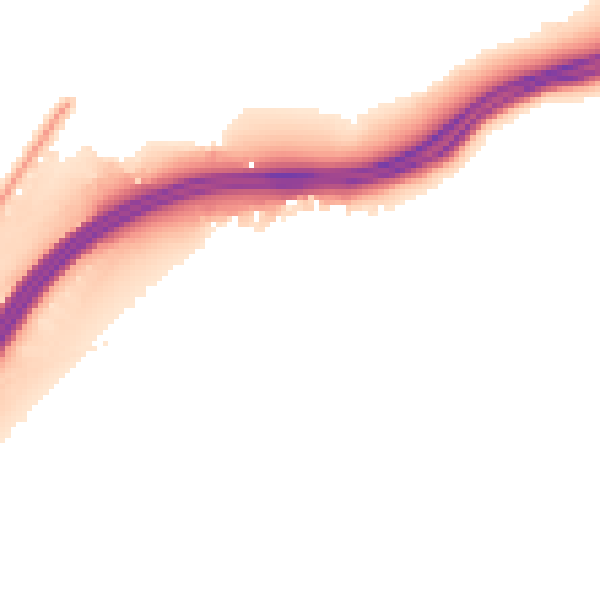 Night-time road noise heatmap for ME14 3LB