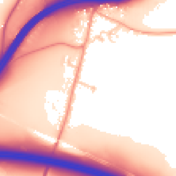 Daytime road noise heatmap for ME14 3NR