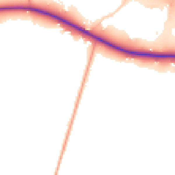 Daytime road noise heatmap for ME14 4NJ