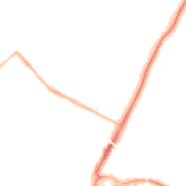 Night-time road noise heatmap for ME14 5AH