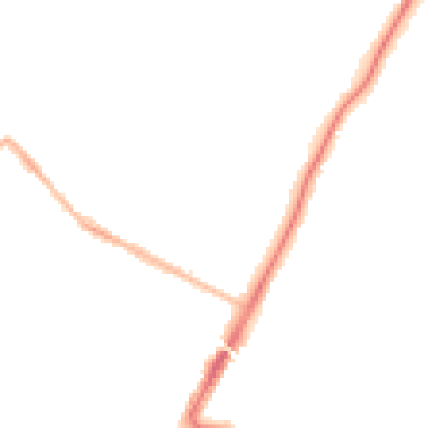 Night-time road noise heatmap for ME14 5AJ