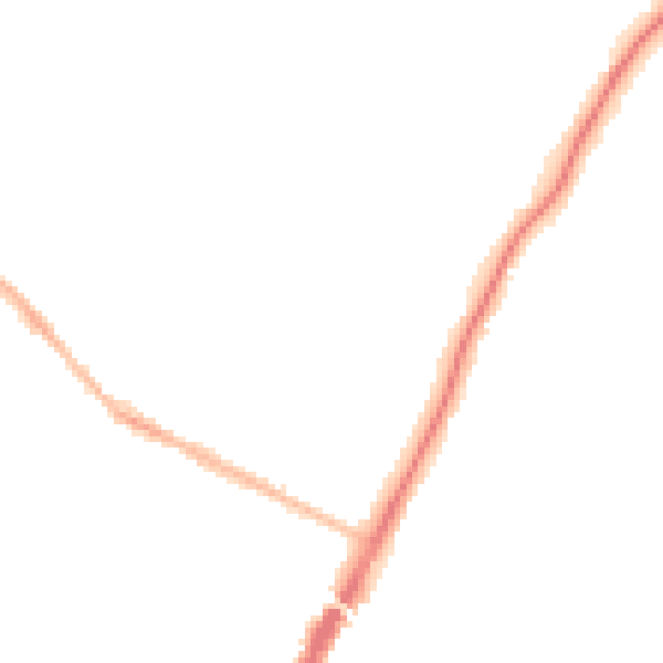 Night-time road noise heatmap for ME14 5AS