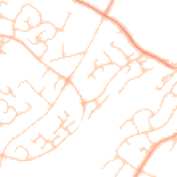 Daytime road noise heatmap for ME14 5FL