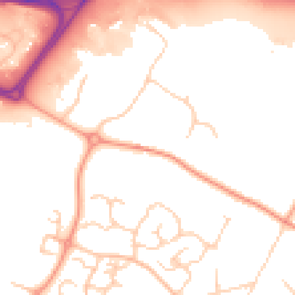 Daytime road noise heatmap for ME14 5LE