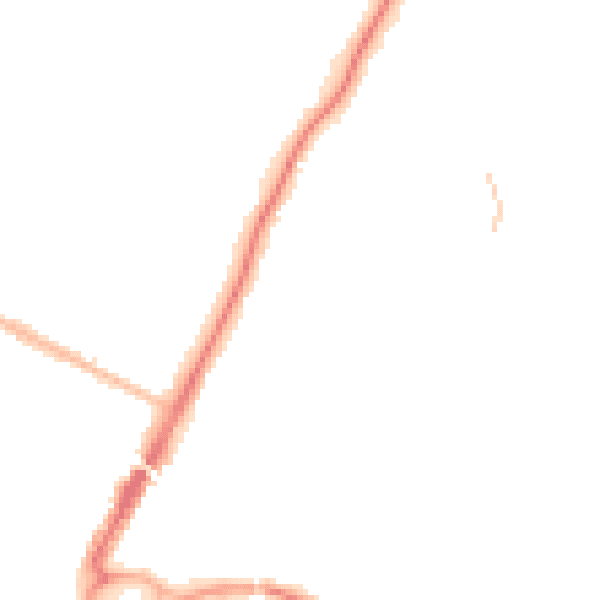 Night-time road noise heatmap for ME14 5LU