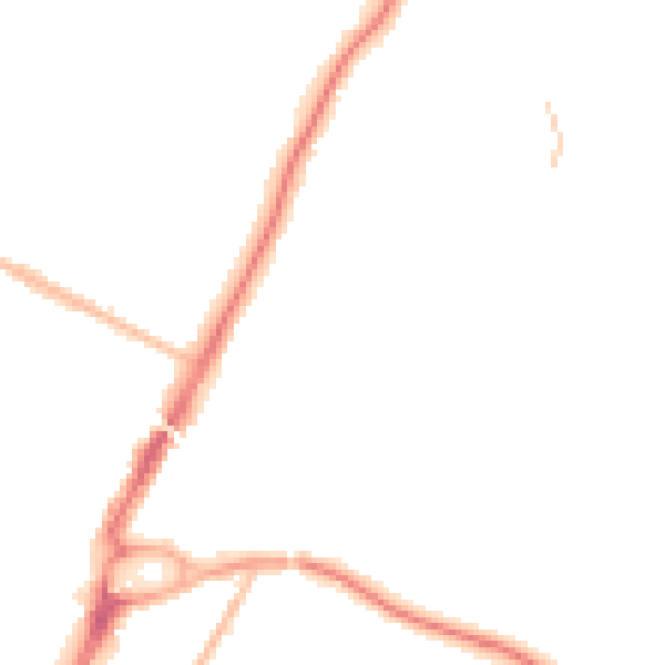 Night-time road noise heatmap for ME14 5NA