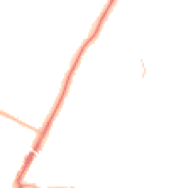 Night-time road noise heatmap for ME14 5NG