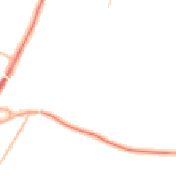 Night-time road noise heatmap for ME14 5PA