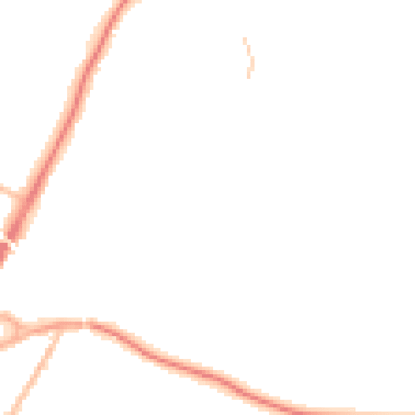 Night-time road noise heatmap for ME14 5PF