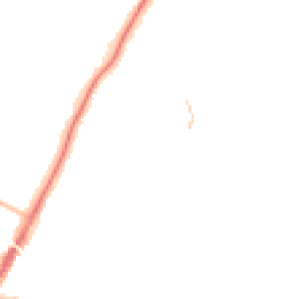 Night-time road noise heatmap for ME14 5PZ