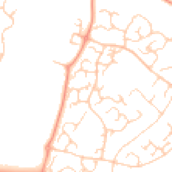 Daytime road noise heatmap for ME14 5SR