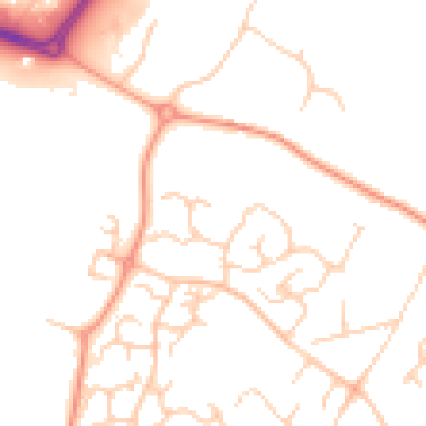 Daytime road noise heatmap for ME14 5TX