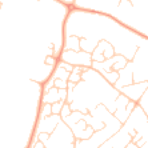 Daytime road noise heatmap for ME14 5UR