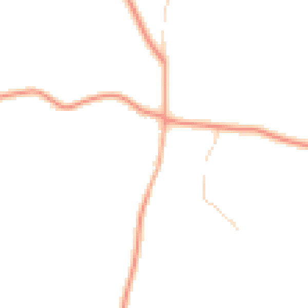 Daytime road noise heatmap for ME17 1DJ