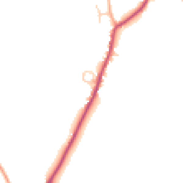 Daytime road noise heatmap for ME17 1GZ