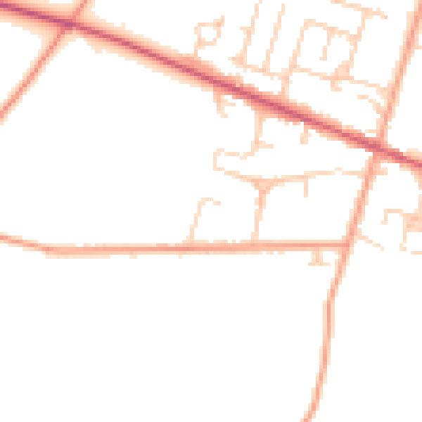 Daytime road noise heatmap for ME17 4DS
