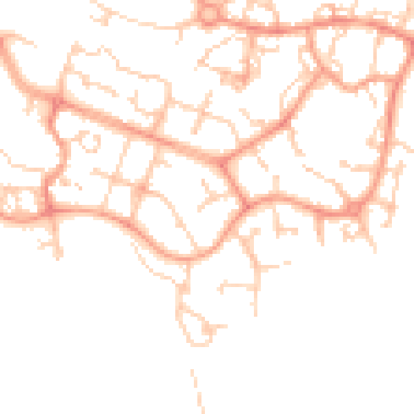 Daytime road noise heatmap for ME19 4AS