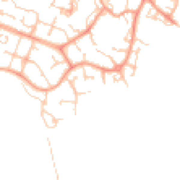 Daytime road noise heatmap for ME19 4BA