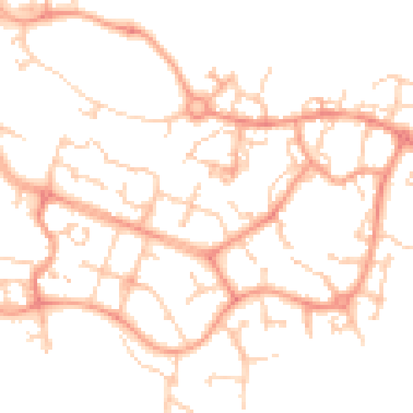Daytime road noise heatmap for ME19 4BF