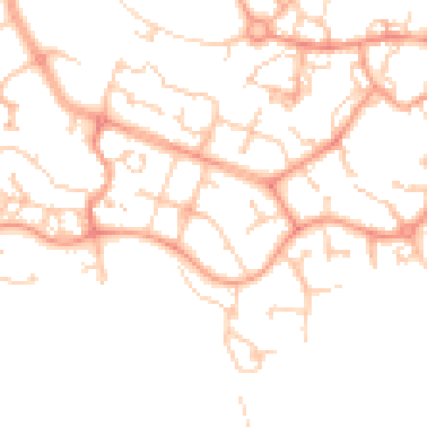 Daytime road noise heatmap for ME19 4BG
