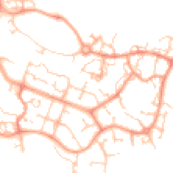 Daytime road noise heatmap for ME19 4BJ