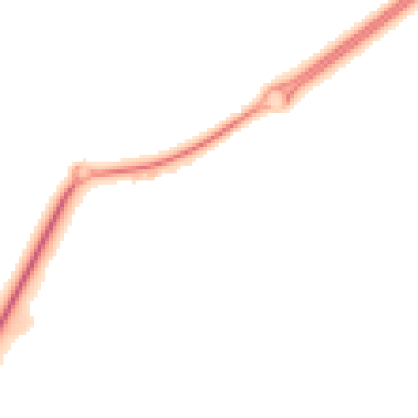 Night-time road noise heatmap for ME19 4BL