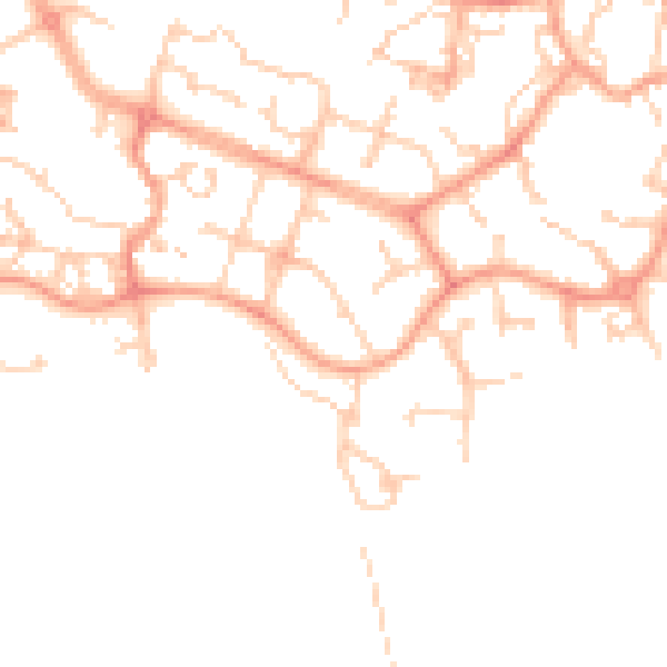 Daytime road noise heatmap for ME19 4BN