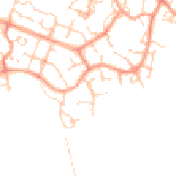 Daytime road noise heatmap for ME19 4BQ