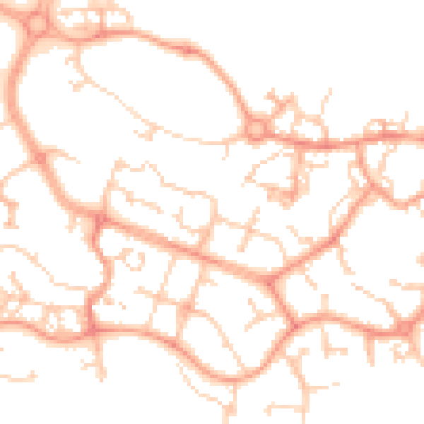 Daytime road noise heatmap for ME19 4DE