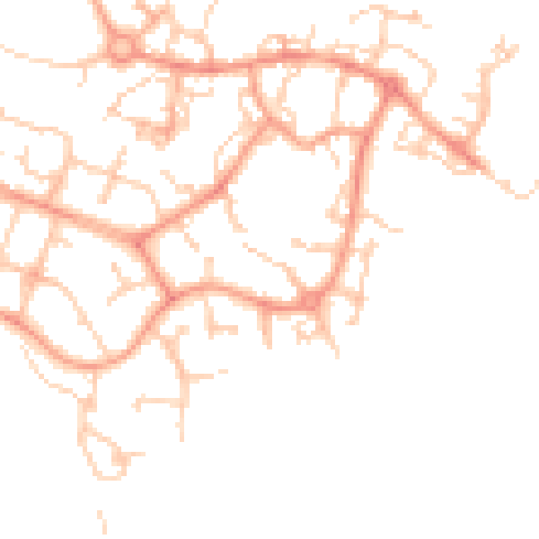 Daytime road noise heatmap for ME19 4DH