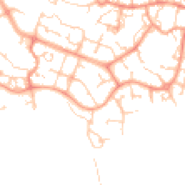 Daytime road noise heatmap for ME19 4EP
