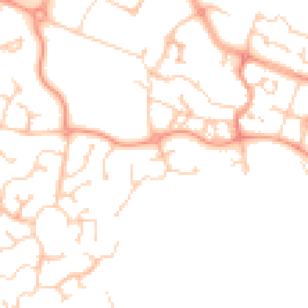 Daytime road noise heatmap for ME19 4ES