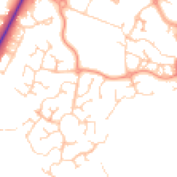 Daytime road noise heatmap for ME19 4FP