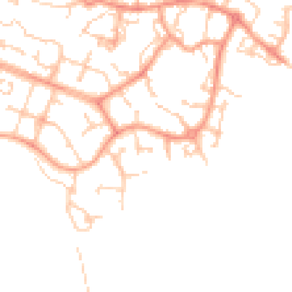 Daytime road noise heatmap for ME19 4GB