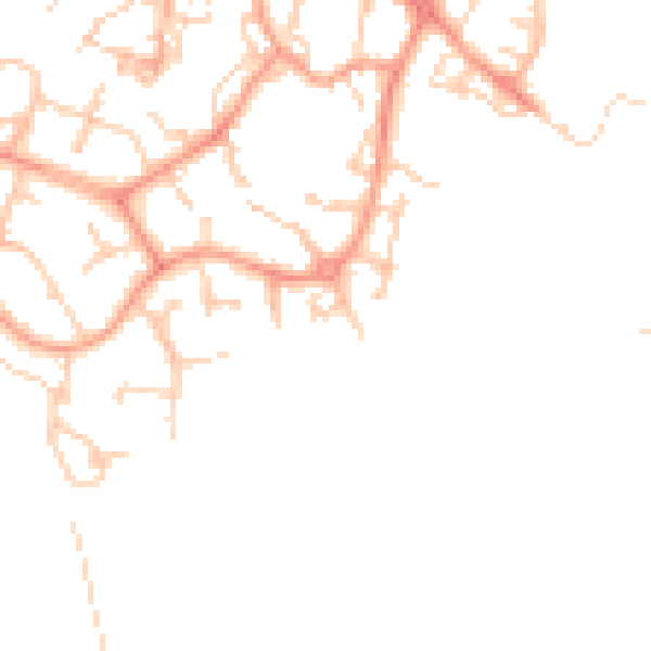 Daytime road noise heatmap for ME19 4GU