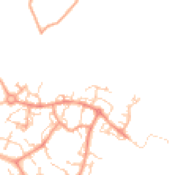 Daytime road noise heatmap for ME19 4LX