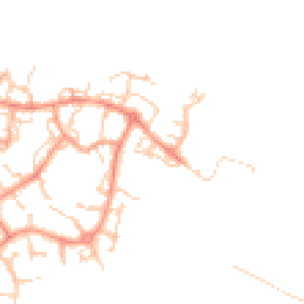Daytime road noise heatmap for ME19 4PS