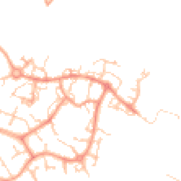 Daytime road noise heatmap for ME19 4QT
