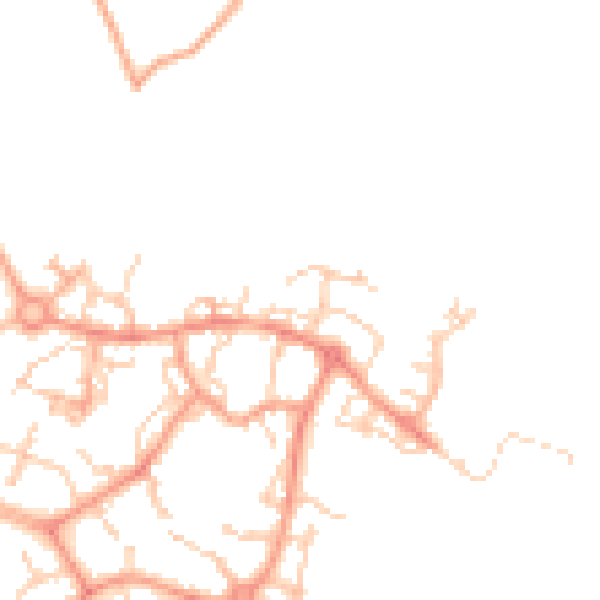 Daytime road noise heatmap for ME19 4QW