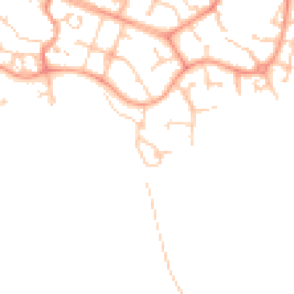 Daytime road noise heatmap for ME19 4RH