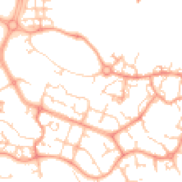 Daytime road noise heatmap for ME19 4US