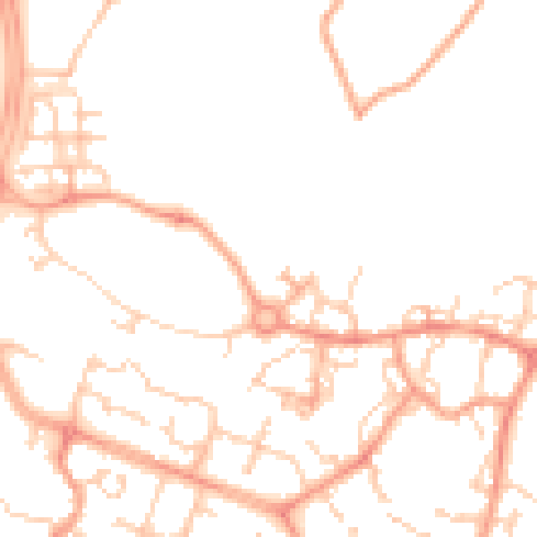 Daytime road noise heatmap for ME19 4ZF