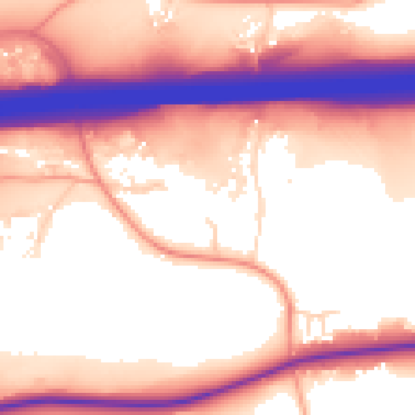 Daytime road noise heatmap for ME19 5AX