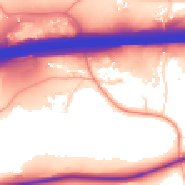 Daytime road noise heatmap for ME19 5BJ