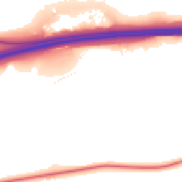 Night-time road noise heatmap for ME19 5BL