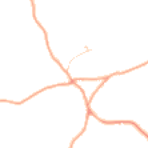 Daytime road noise heatmap for ME19 5BS