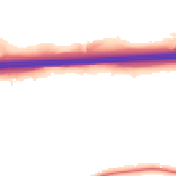 Night-time road noise heatmap for ME19 5DG