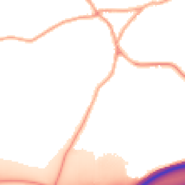 Daytime road noise heatmap for ME19 5DP