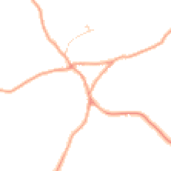 Daytime road noise heatmap for ME19 5DR
